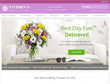 Tablet Screenshot of flowersbystephen.net